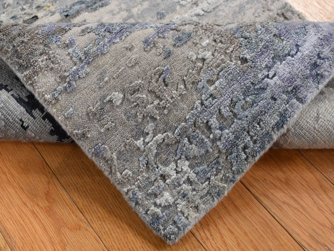 2'0" x 2'10" New Hand Knotted Green Wool Rectangle Oriental Rug - MOA10287789