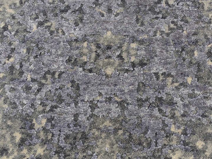 2'0" x 3'0" New Hand Knotted Purple Wool & Silk Rectangle Oriental Rug - MOA10287802