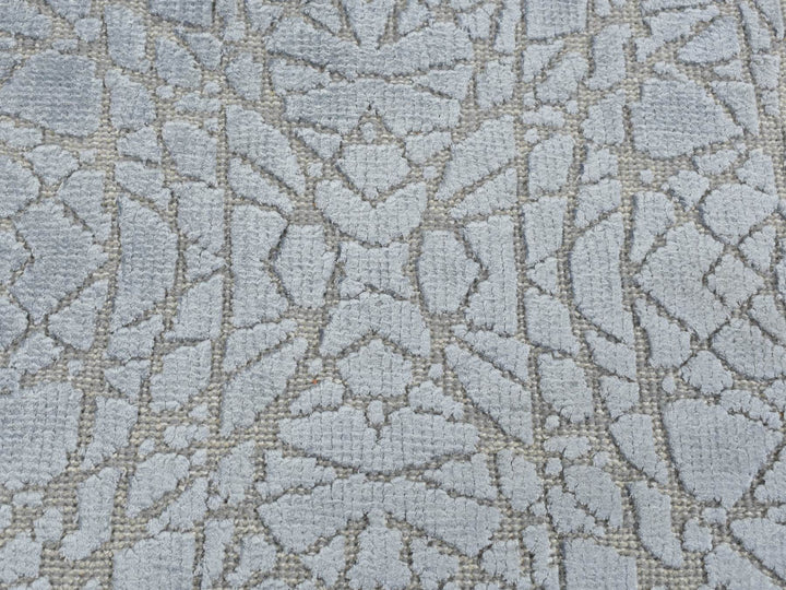 2'0" x 3'0" New Hand Knotted Grey Wool & Silk Rectangle Oriental Rug - MOA10287808