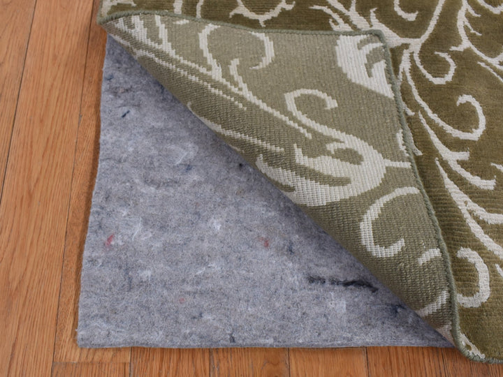 2'0" x 2'9" New Hand Knotted Brown Wool & Silk Rectangle Oriental Rug - MOA10287809
