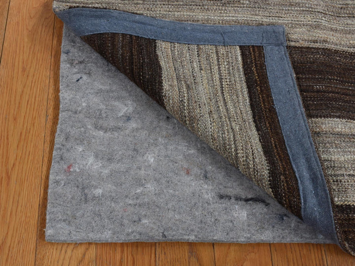 2'0" x 3'0" New Hand Woven Brown Wool Rectangle Oriental Rug - MOA10287814
