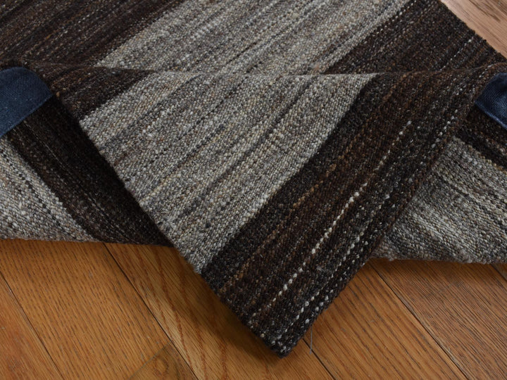 2'0" x 3'0" New Hand Woven Brown Wool Rectangle Oriental Rug - MOA10287814