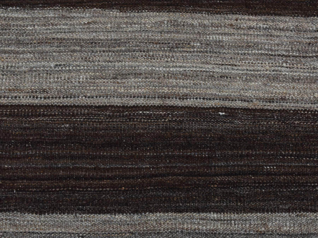 2'0" x 3'0" New Hand Woven Brown Wool Rectangle Oriental Rug - MOA10287817