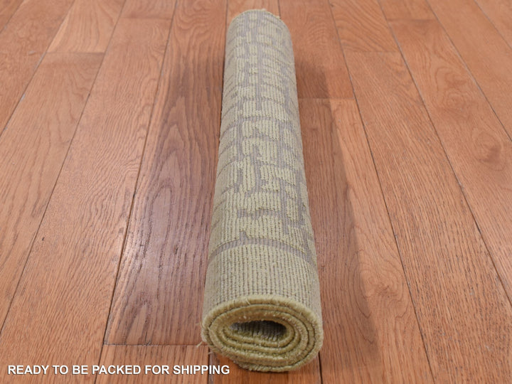 2'0" x 3'0" New Hand Knotted Beige Wool Rectangle Oriental Rug - MOA10287829