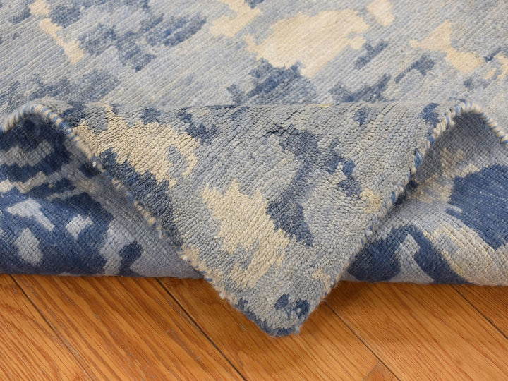 2'0" x 3'0" New Hand Knotted Blue Wool Rectangle Oriental Rug - MOA10287842