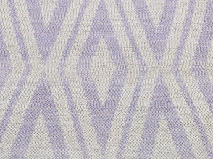 2'8" x 8'0" New Hand Woven Purple Wool Runner Oriental Rug - MOA10287844