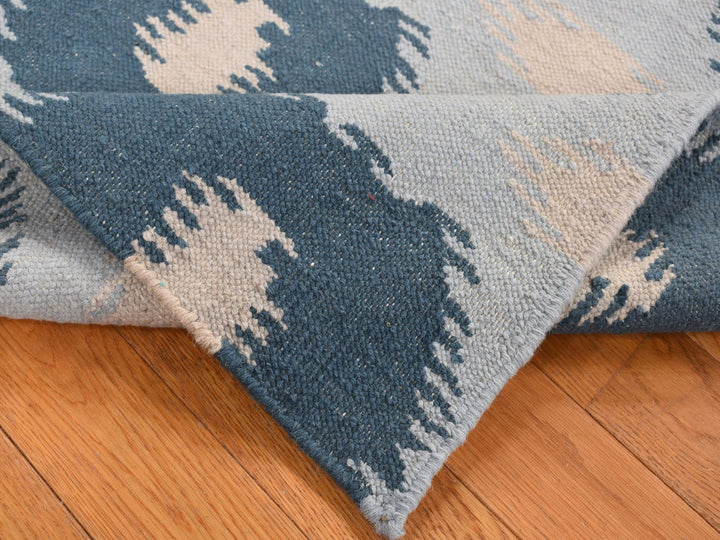2'6" x 6'0" New Hand Knotted Blue Wool Runner Oriental Rug - MOA10287864
