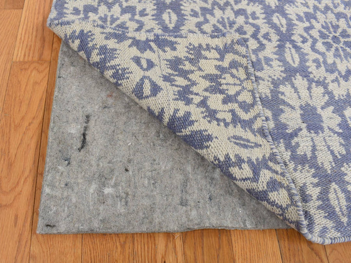 5'3" x 7'5" New Hand Woven Purple Wool Rectangle Oriental Rug - MOA10287865