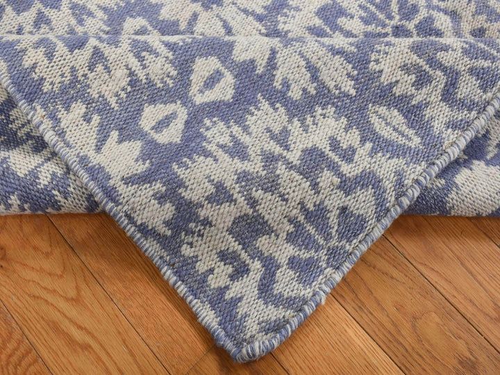 5'3" x 7'5" New Hand Woven Purple Wool Rectangle Oriental Rug - MOA10287865