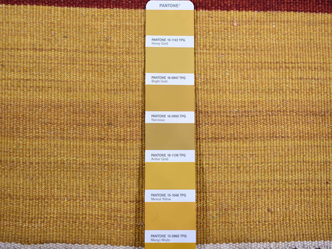 9'1" x 12'6" New Hand Woven Ivory Wool Rectangle Oriental Rug - MOA10287878