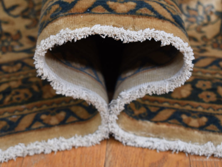 10'8" x 20'5" Vintage Hand Knotted Brown Wool Runner Oriental Rug - MOA10287903