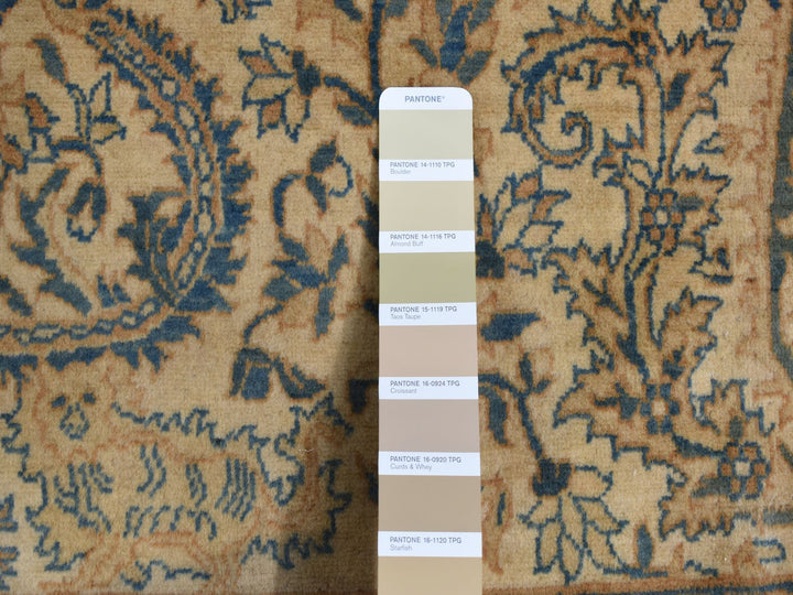 10'8" x 20'5" Vintage Hand Knotted Brown Wool Runner Oriental Rug - MOA10287903