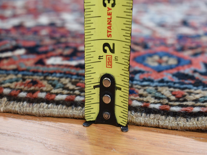4'9" x 5'10" Vintage Hand Knotted Red Wool Rectangle Oriental Rug - MOA10287915