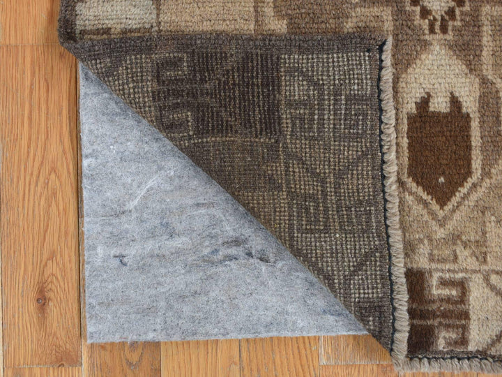2'5" x 8'0" New Hand Knotted Brown Wool Runner Oriental Rug - MOA10287955