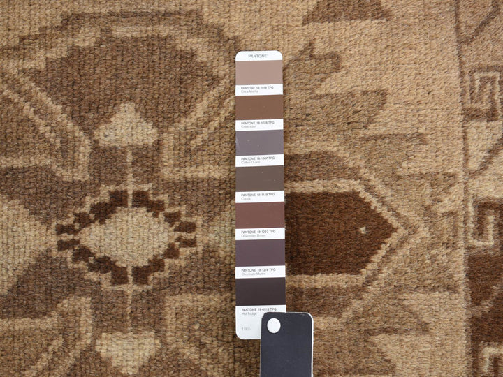 2'5" x 8'0" New Hand Knotted Brown Wool Runner Oriental Rug - MOA10287955