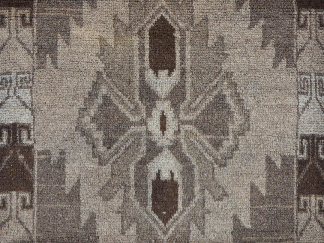 2'5" x 8'0" New Hand Knotted Brown Wool Runner Oriental Rug - MOA10287955