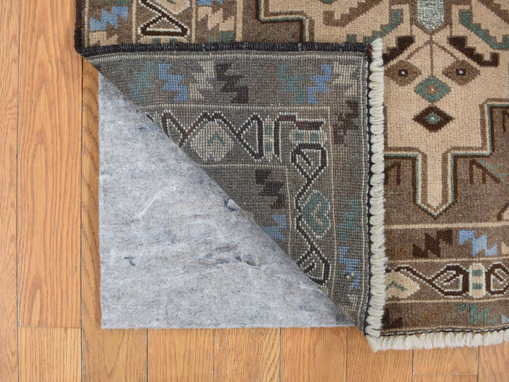 3'0" x 5'2" New Hand Knotted Brown Wool Rectangle Oriental Rug - MOA10287959