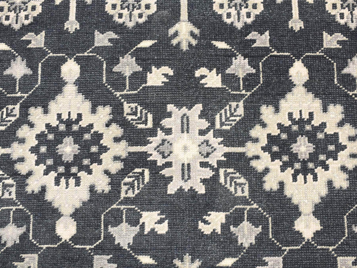 6'1" x 9'0" New Hand Knotted Green Wool Rectangle Oriental Rug - MOA10287982