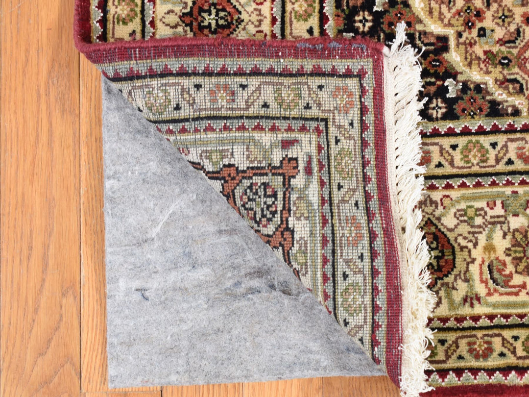 5'0" x 12'9" New Hand Knotted Red Wool Runner Oriental Rug - MOA10287985