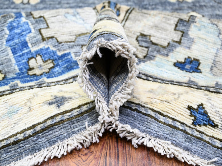 10'0" x 13'11" New Hand Knotted Grey Wool Rectangle Oriental Rug - MOA10288059