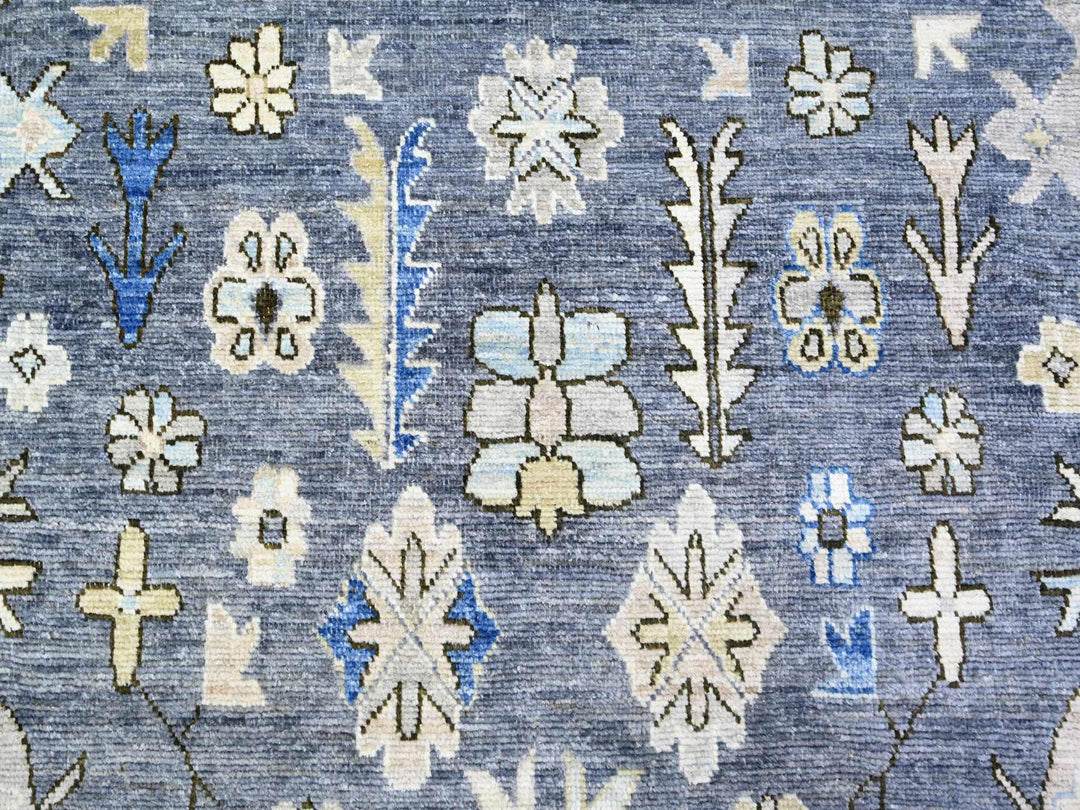 10'0" x 13'11" New Hand Knotted Grey Wool Rectangle Oriental Rug - MOA10288059