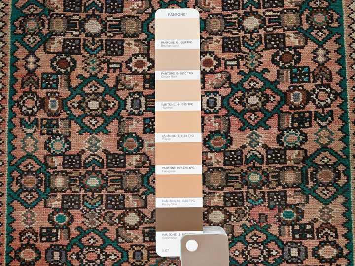 3'0" x 8'1" Vintage Hand Knotted Orange Wool Runner Oriental Rug - MOA102880