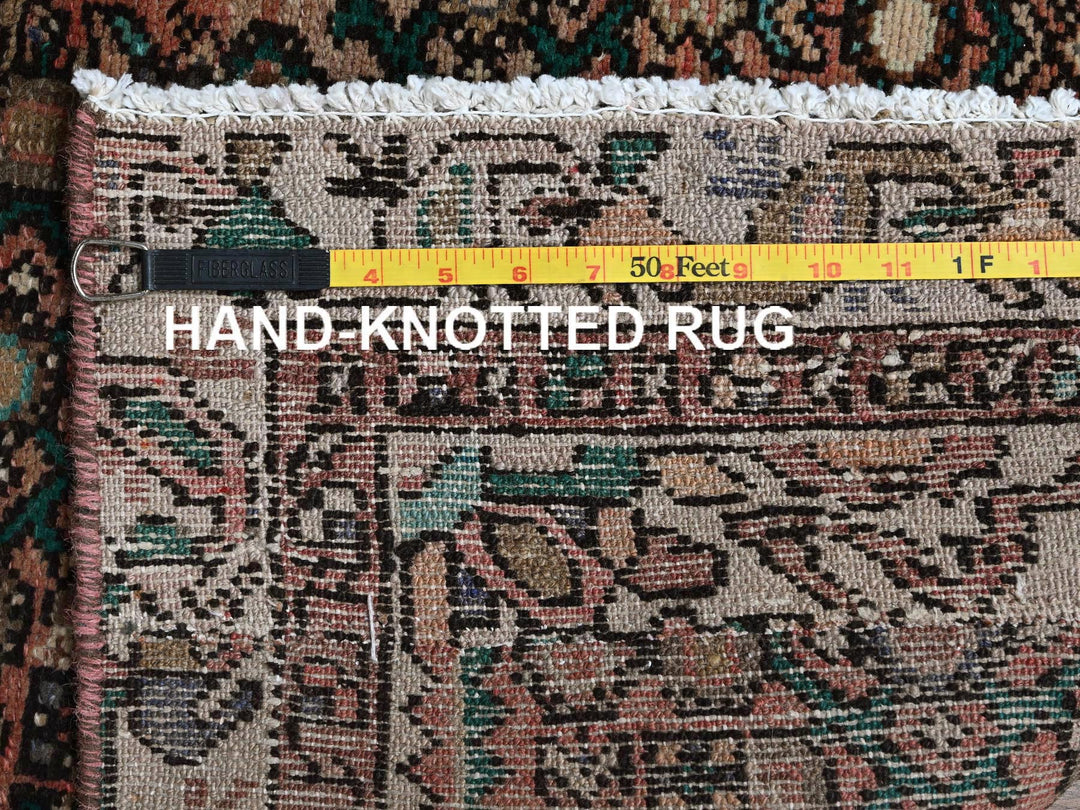3'0" x 8'1" Vintage Hand Knotted Orange Wool Runner Oriental Rug - MOA102880