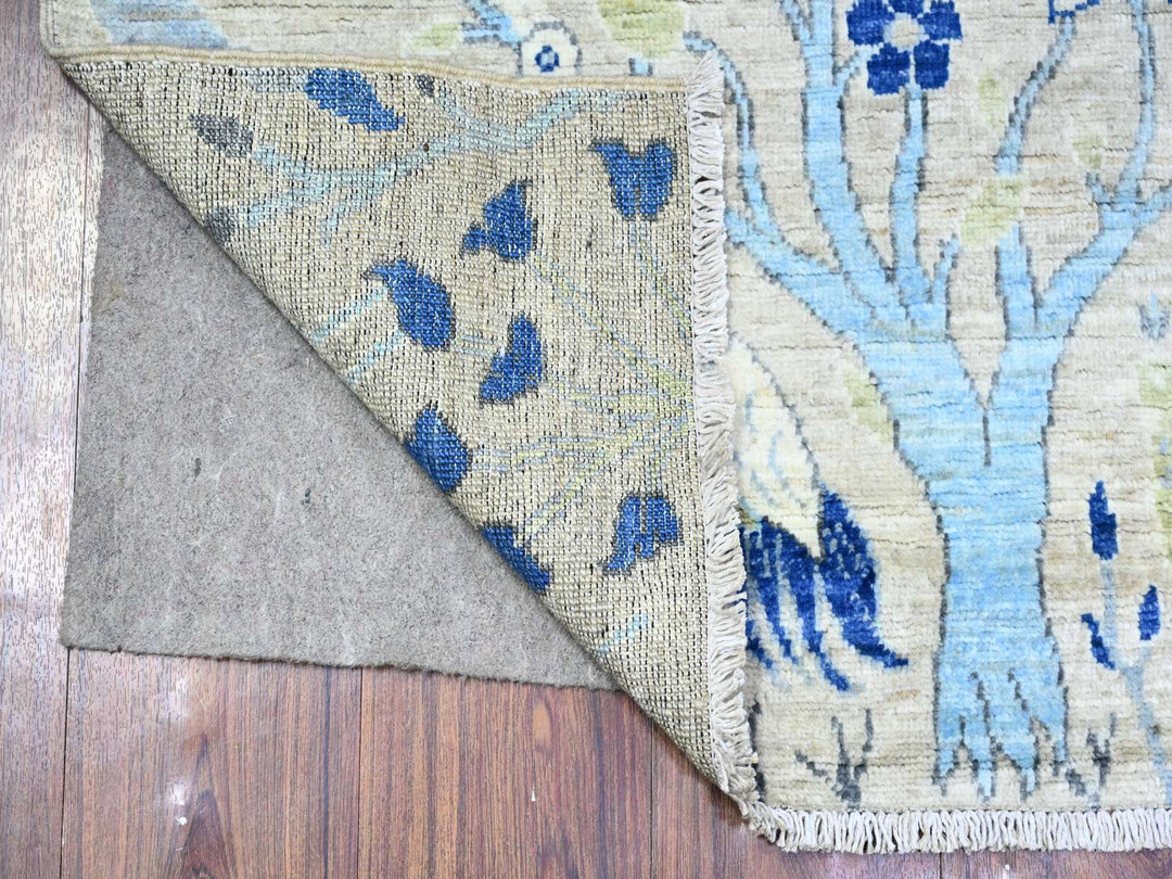3'0" x 4'10" New Hand Knotted Grey Wool Rectangle Oriental Rug - MOA10288222