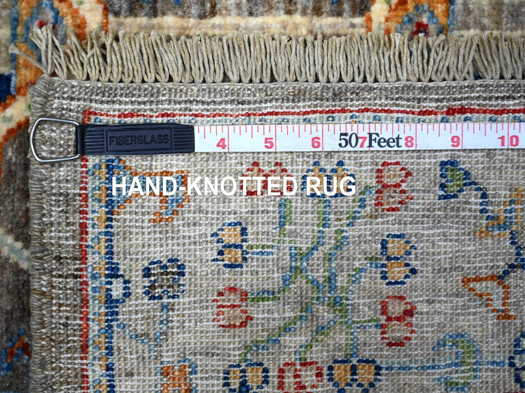 3'0" x 4'10" New Hand Knotted Grey Wool Rectangle Oriental Rug - MOA10288258