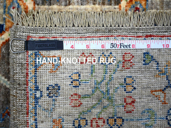3'0" x 4'10" New Hand Knotted Grey Wool Rectangle Oriental Rug - MOA10288258