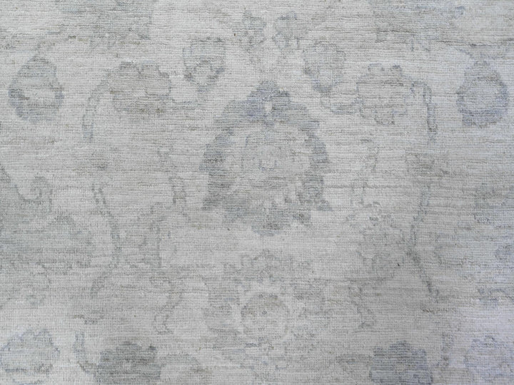 8'8" x 11'5" New Hand Knotted Ivory Wool Rectangle Oriental Rug - MOA10288297