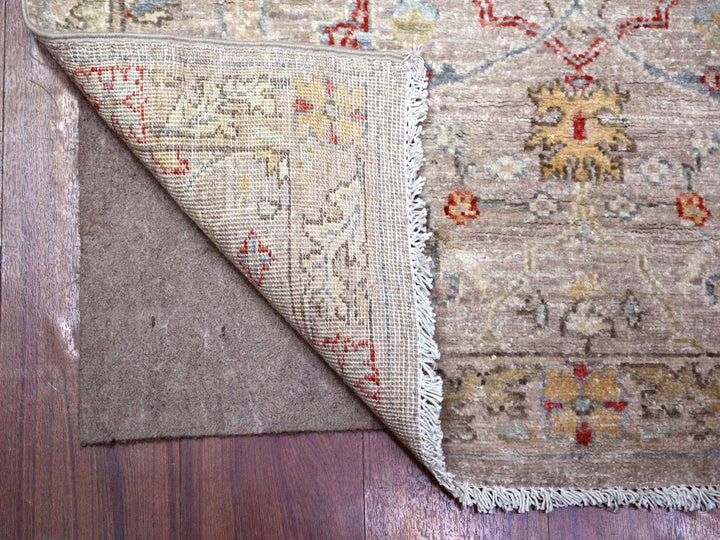 3'1" x 13'9" New Hand Knotted Grey Wool Runner Oriental Rug - MOA10288332
