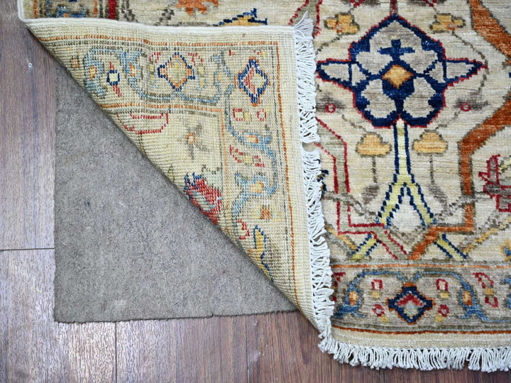3'0" x 9'5" New Hand Knotted Grey Wool Runner Oriental Rug - MOA10288335