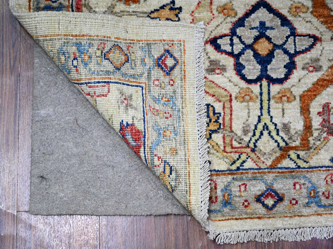 3'1" x 4'8" New Hand Knotted Grey Wool Rectangle Oriental Rug - MOA10288337