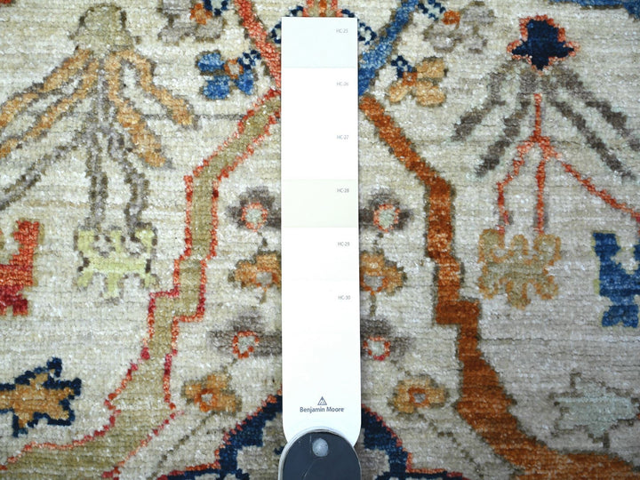 3'1" x 4'8" New Hand Knotted Grey Wool Rectangle Oriental Rug - MOA10288337