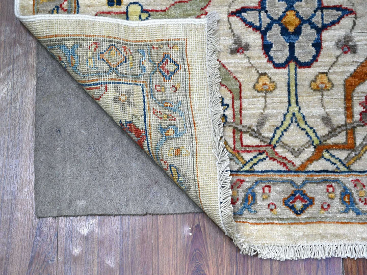 3'1" x 4'11" New Hand Knotted Grey Wool Rectangle Oriental Rug - MOA10288340