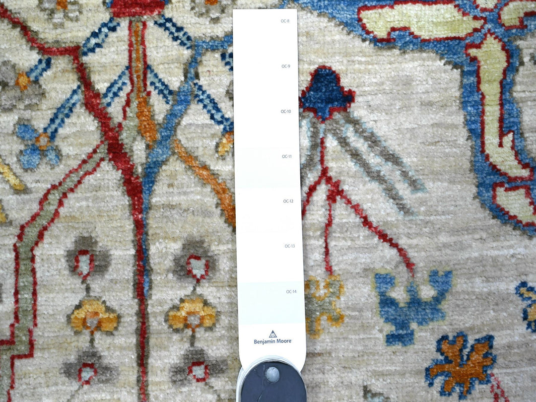 3'1" x 4'11" New Hand Knotted Grey Wool Rectangle Oriental Rug - MOA10288340