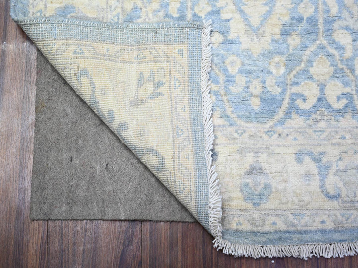 2'8" x 10'4" New Hand Knotted Blue Wool Runner Oriental Rug - MOA10288354