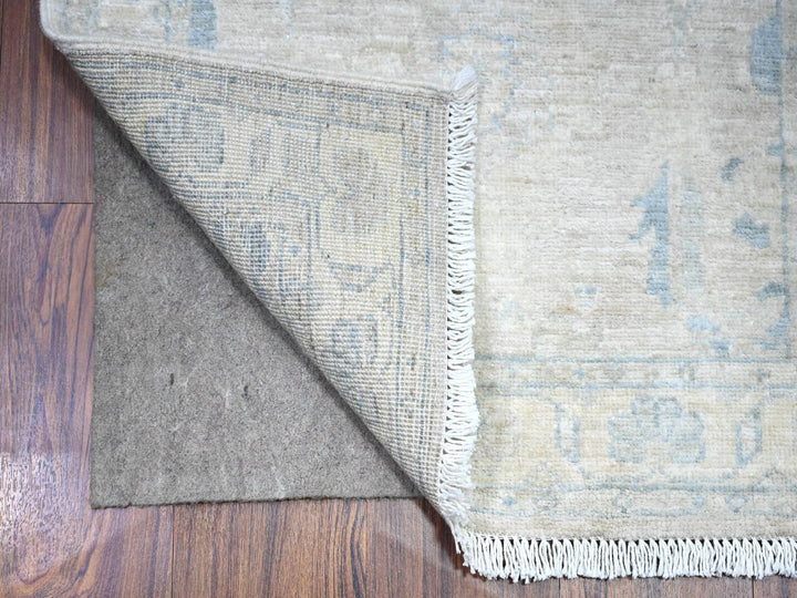 2'5" x 23'8" New Hand Knotted Beige Wool Runner Oriental Rug - MOA10288359