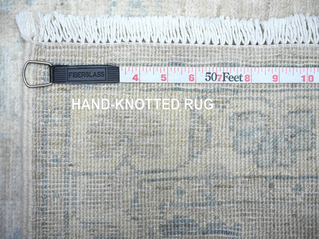 2'5" x 23'8" New Hand Knotted Beige Wool Runner Oriental Rug - MOA10288359