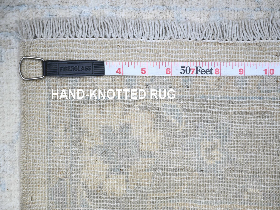 2'8" x 12'0" New Hand Knotted Ivory Wool Runner Oriental Rug - MOA10288362