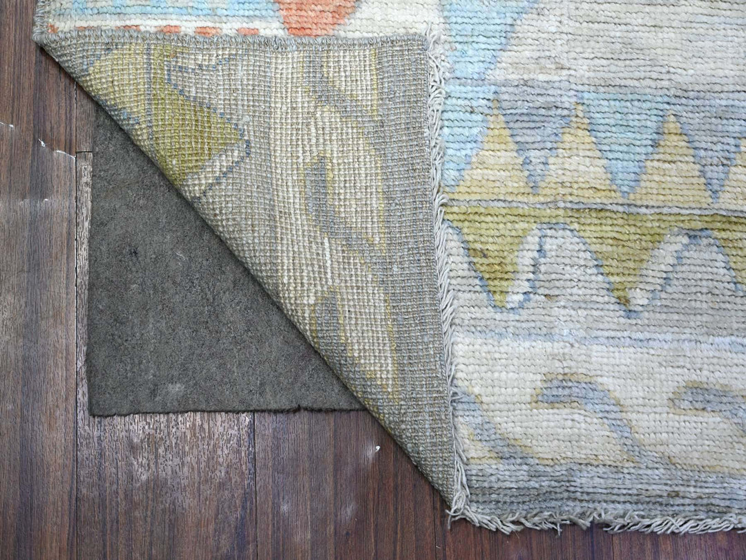 3'1" x 9'5" New Hand Knotted Multicolored Wool Runner Oriental Rug - MOA10288369
