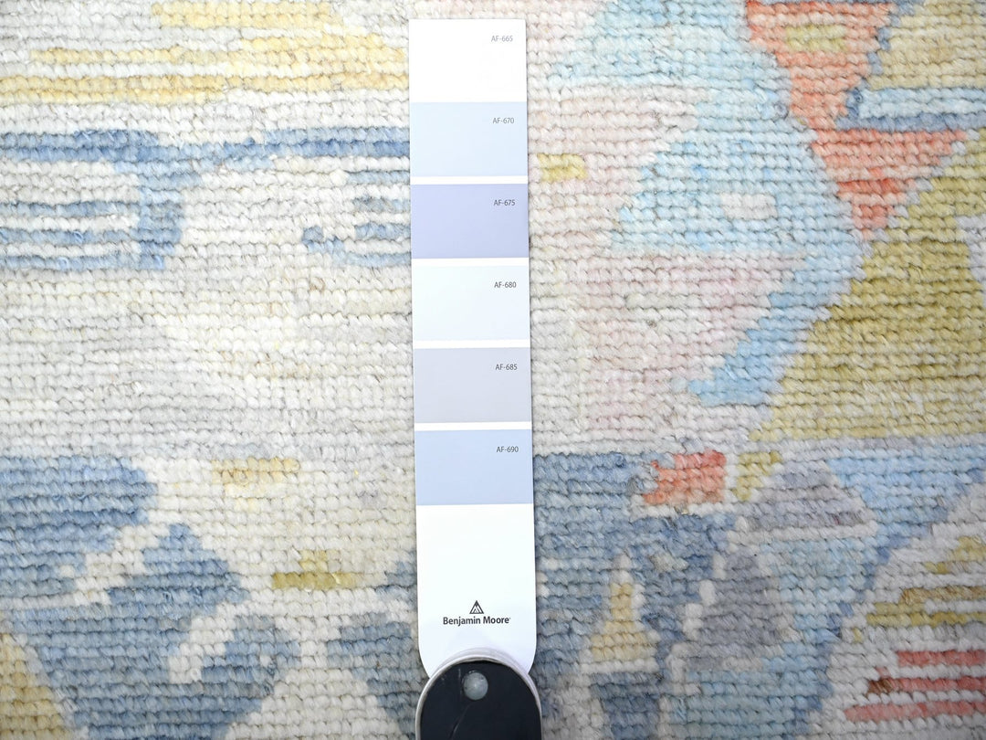 3'1" x 9'5" New Hand Knotted Multicolored Wool Runner Oriental Rug - MOA10288369