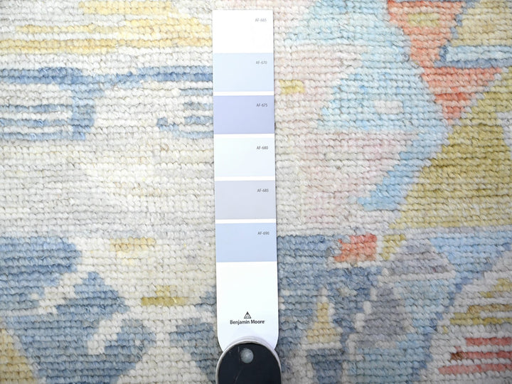 3'1" x 9'5" New Hand Knotted Multicolored Wool Runner Oriental Rug - MOA10288369