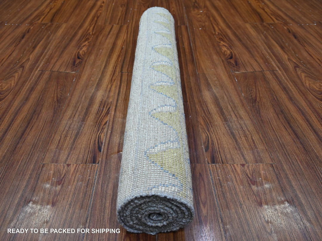 3'1" x 9'5" New Hand Knotted Multicolored Wool Runner Oriental Rug - MOA10288369