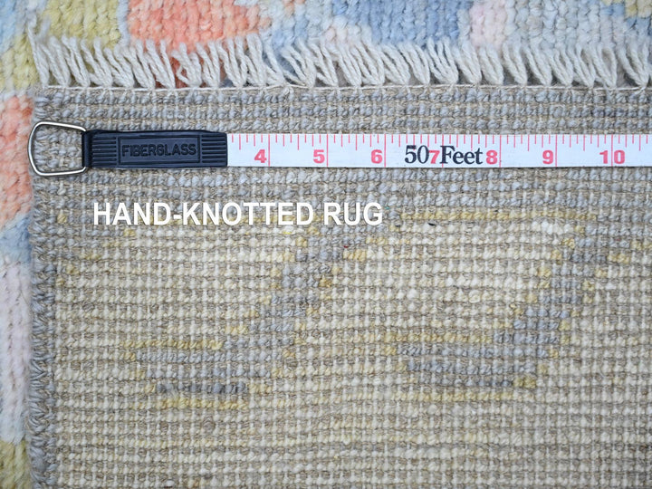 3'1" x 9'5" New Hand Knotted Multicolored Wool Runner Oriental Rug - MOA10288369
