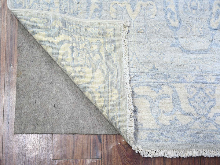 4'0" x 6'0" New Hand Knotted Blue Wool Rectangle Oriental Rug - MOA10288423
