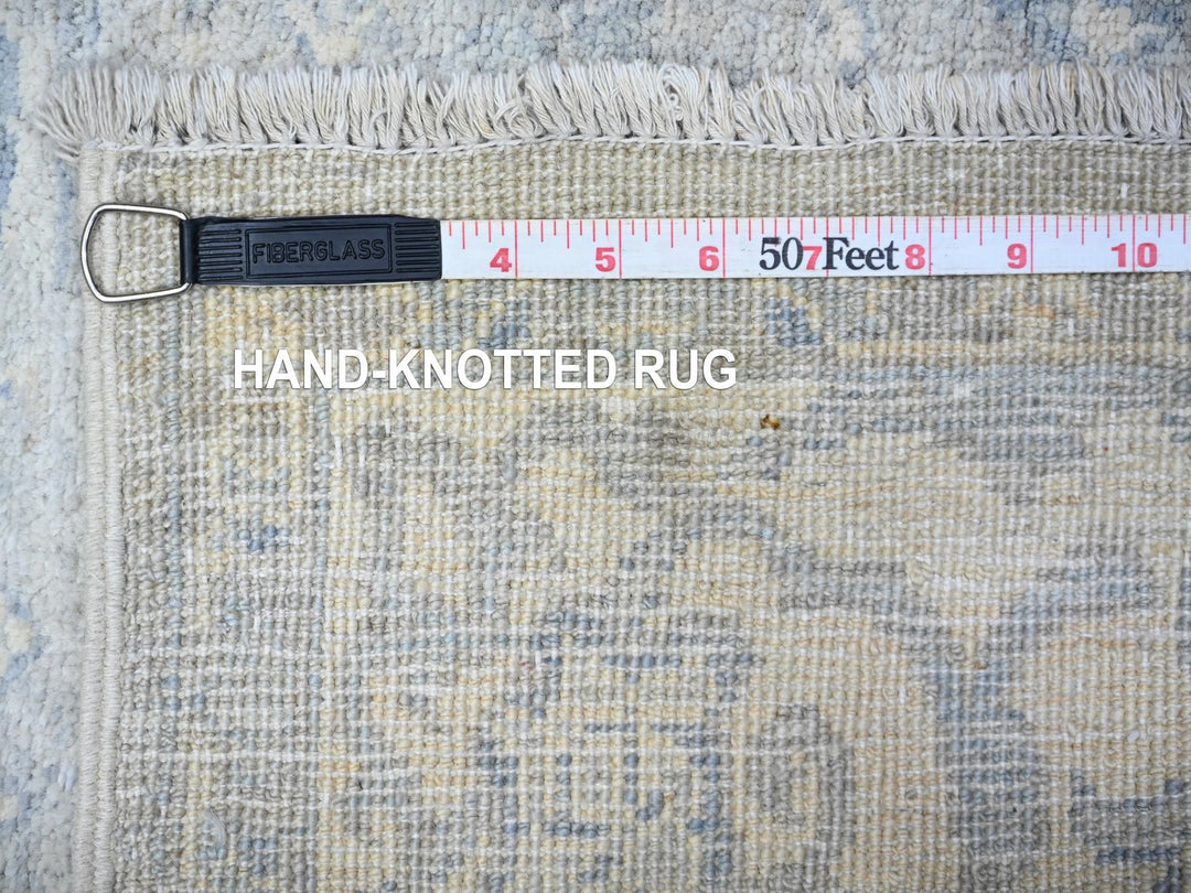 4'0" x 6'0" New Hand Knotted Blue Wool Rectangle Oriental Rug - MOA10288423