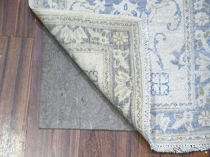 1'10" x 3'0" New Hand Knotted Ivory Wool Rectangle Oriental Rug - MOA10288424