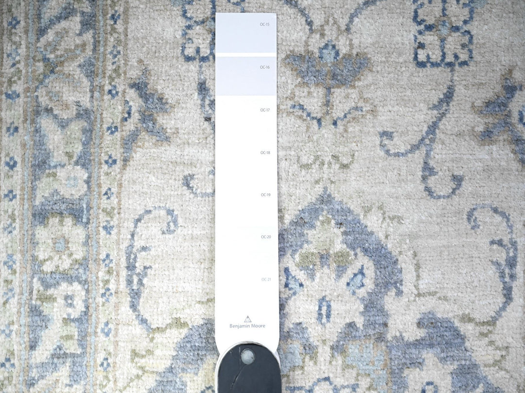 1'10" x 3'0" New Hand Knotted Ivory Wool Rectangle Oriental Rug - MOA10288424